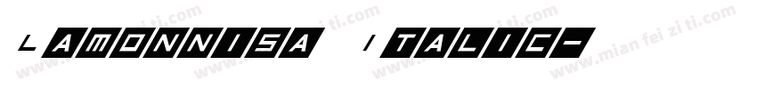Lamonnisa Italic字体转换